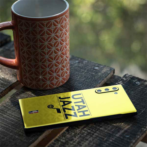 NBA Utah Jazz Standard - Yellow Galaxy Note 10 Skin
